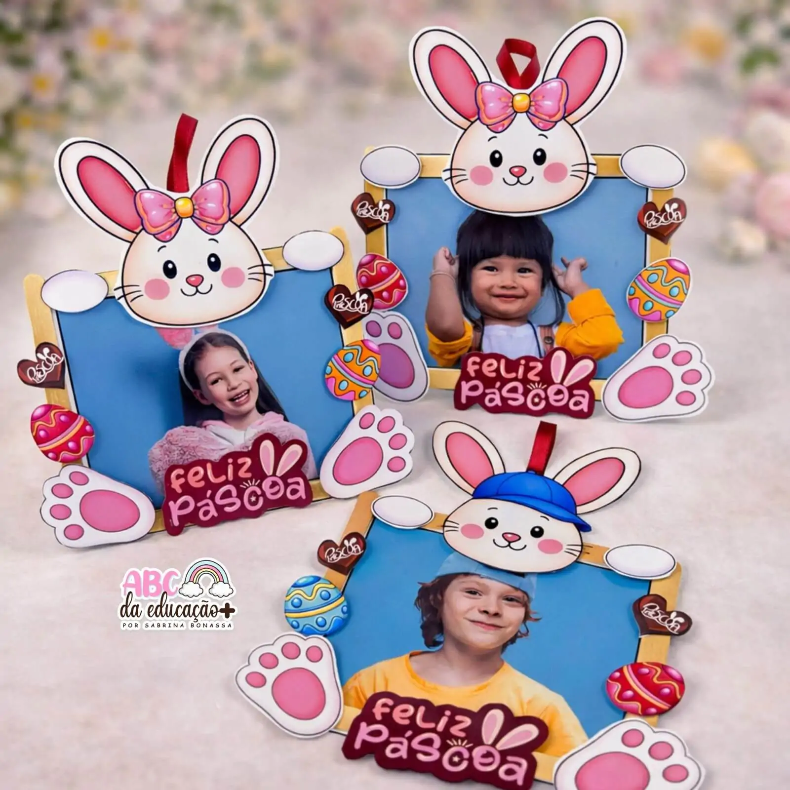 Lembrancinha Porta-Retrato Páscoa Coelho - Imagem 7