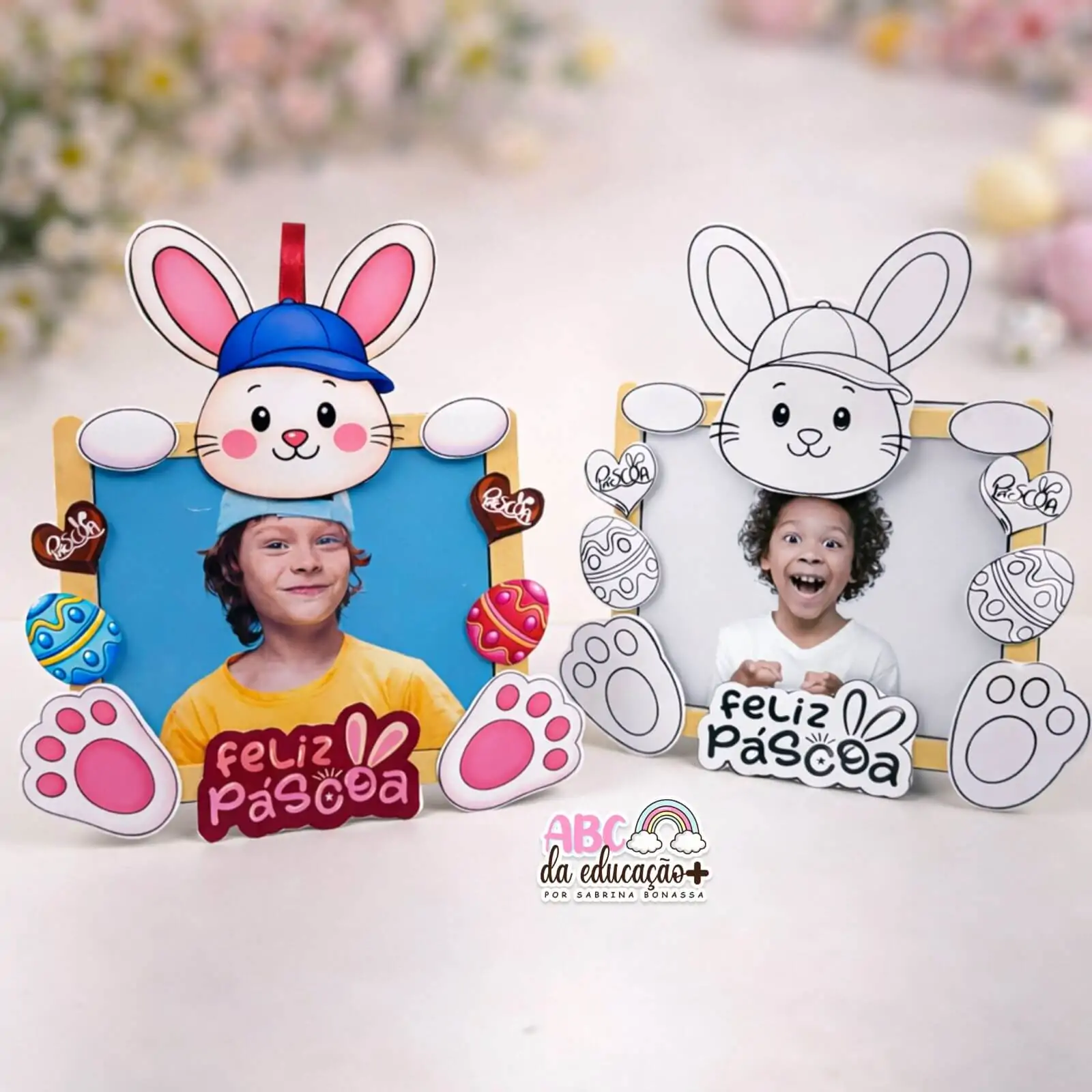 Lembrancinha Porta-Retrato Páscoa Coelho - Imagem 6