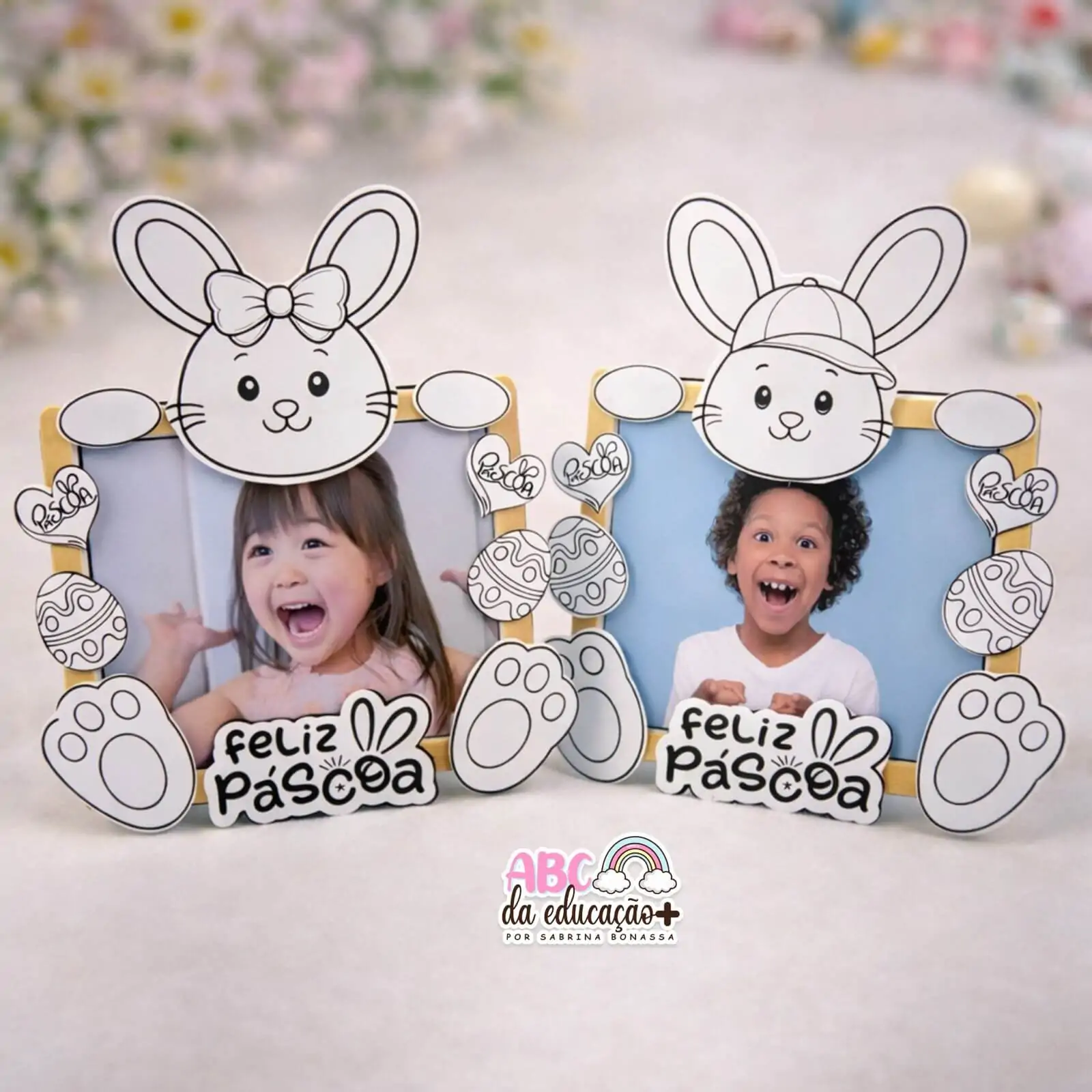 Lembrancinha Porta-Retrato Páscoa Coelho - Imagem 3