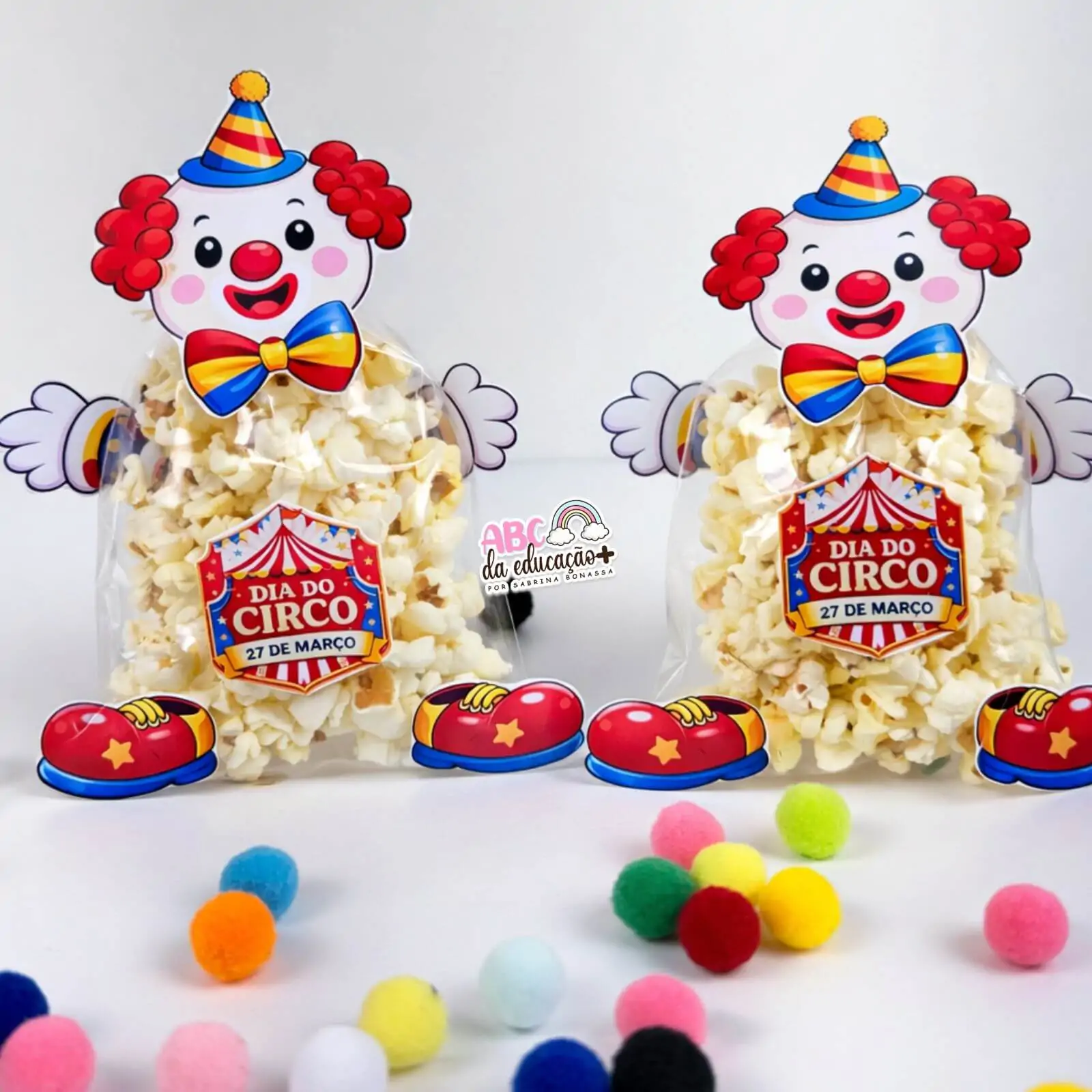 Lembrancinha Dia do Circo – Palhaço Pipoca - Imagem 5