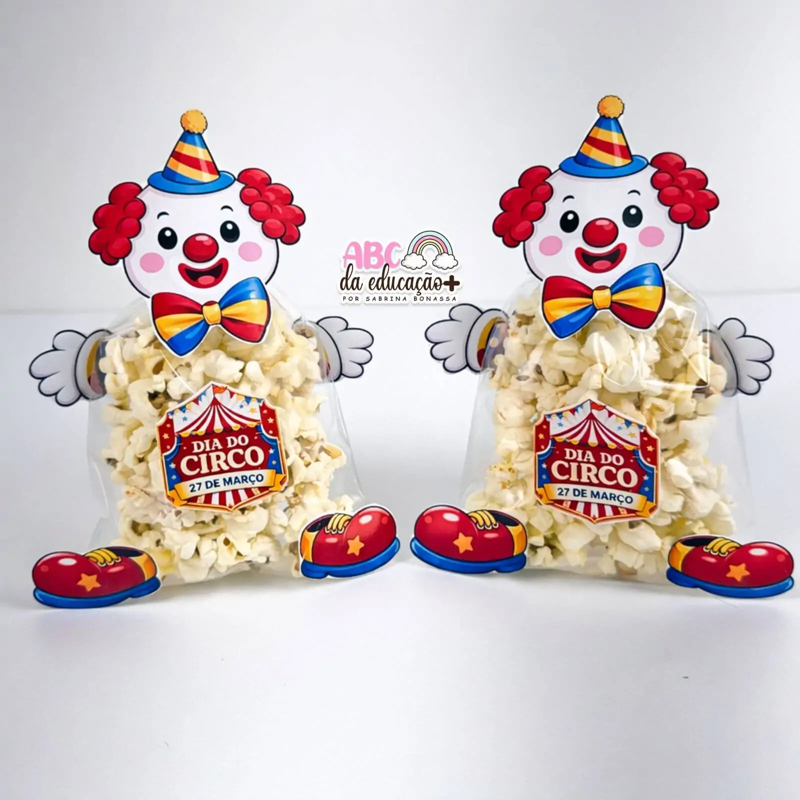 Lembrancinha Dia do Circo – Palhaço Pipoca - Imagem 2