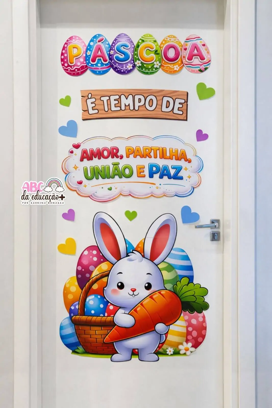 Painel de Páscoa para Porta – Coelhinho - Imagem 6
