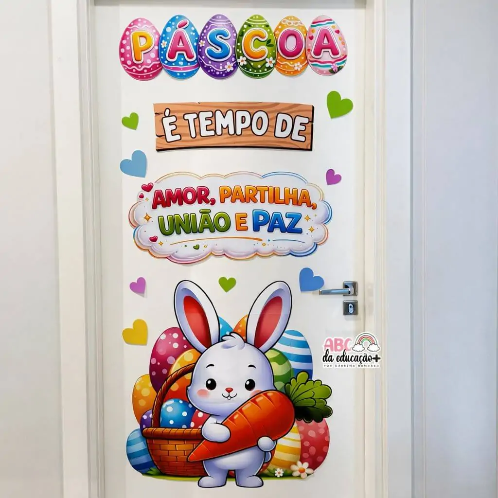 Painel de Páscoa para Porta – Coelhinho