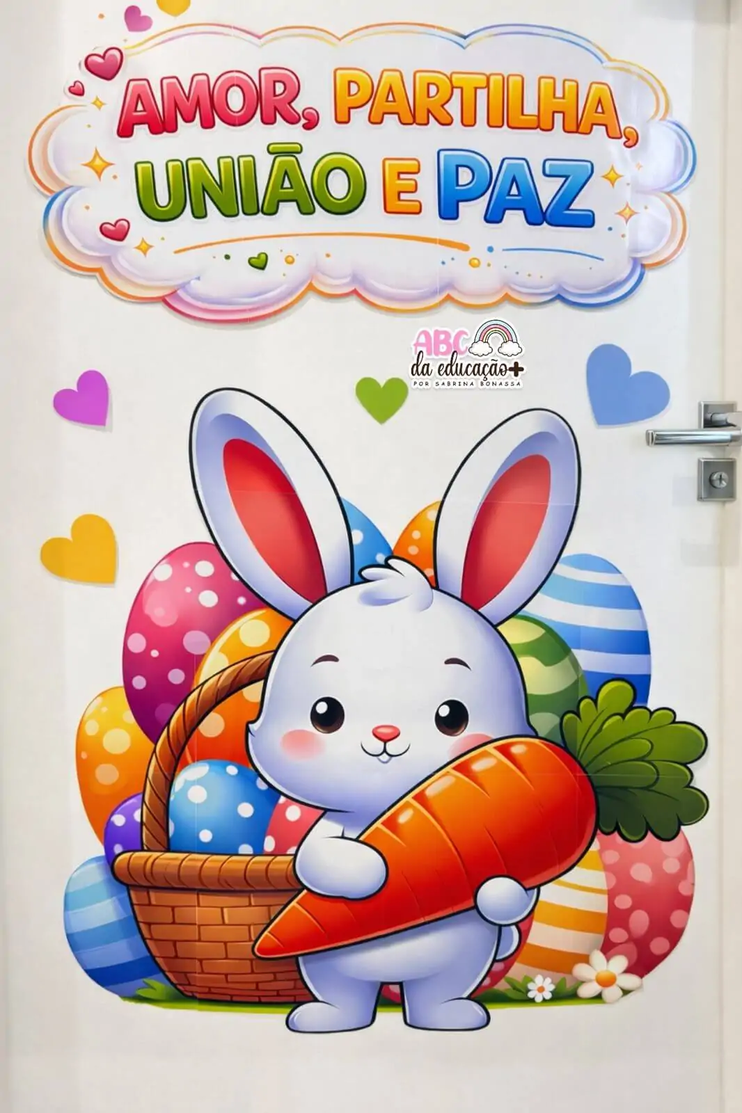 Painel de Páscoa para Porta – Coelhinho - Imagem 4