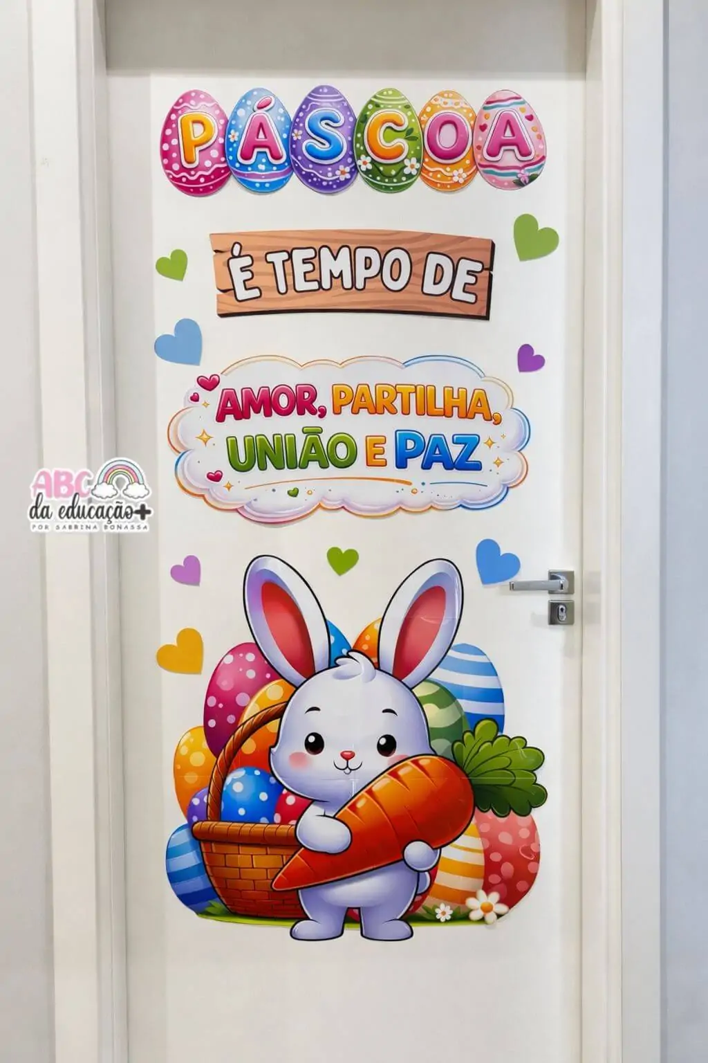 Painel de Páscoa para Porta – Coelhinho - Imagem 3