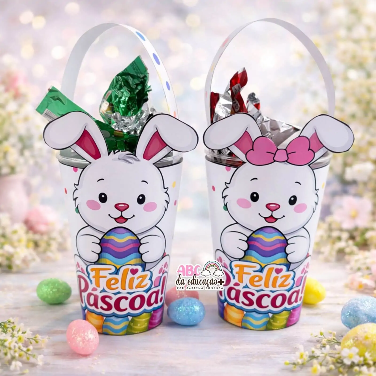 Lembrancinha Copo de Páscoa Coelhinho - Imagem 8