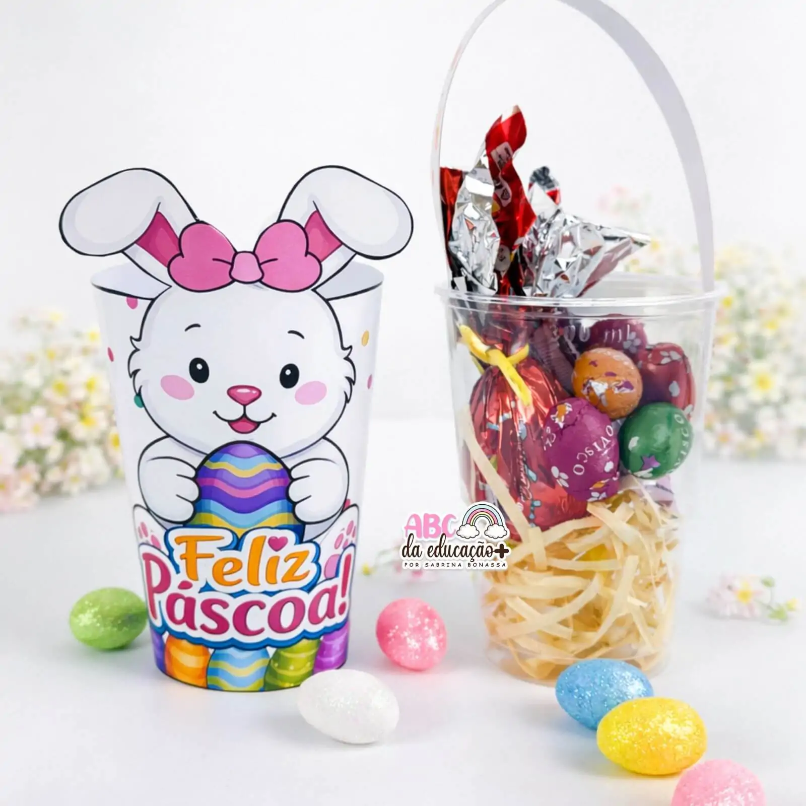 Lembrancinha Copo de Páscoa Coelhinho - Imagem 3