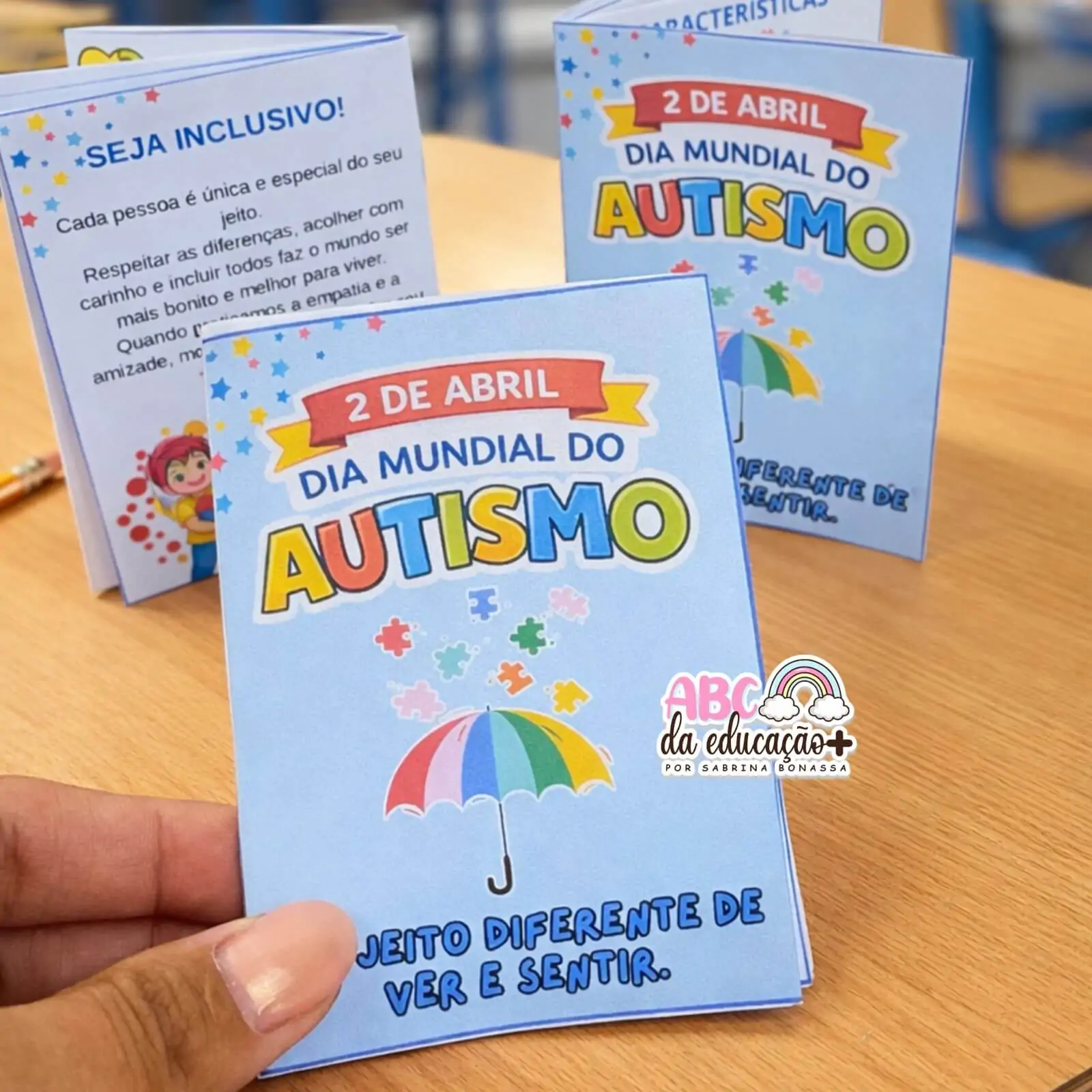 Livrinho Informativo Dobrável – Dia Mundial do Autismo