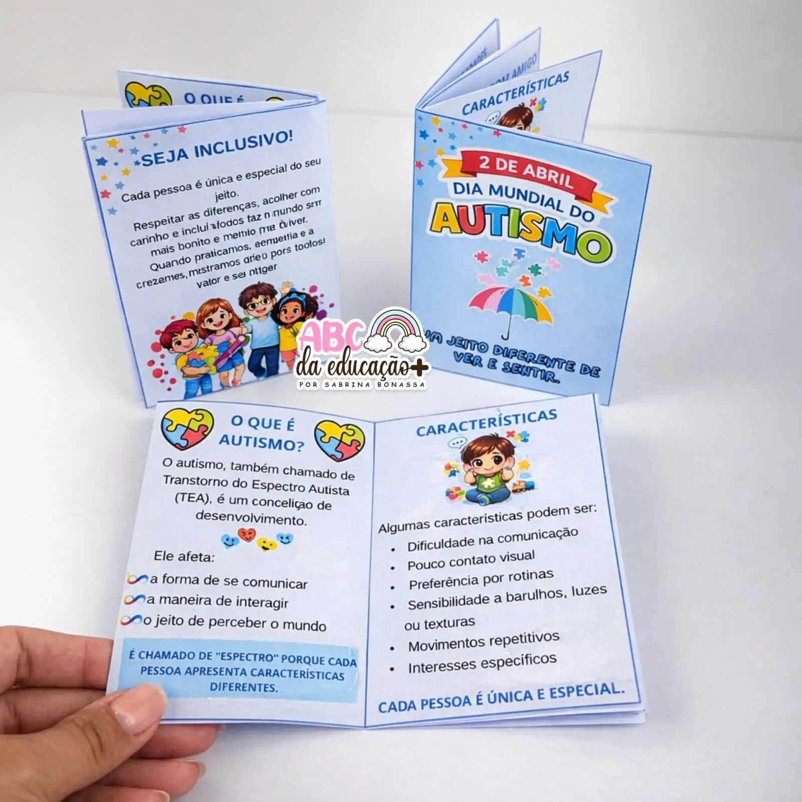 Livrinho Informativo Dobrável – Dia Mundial do Autismo - Imagem 4