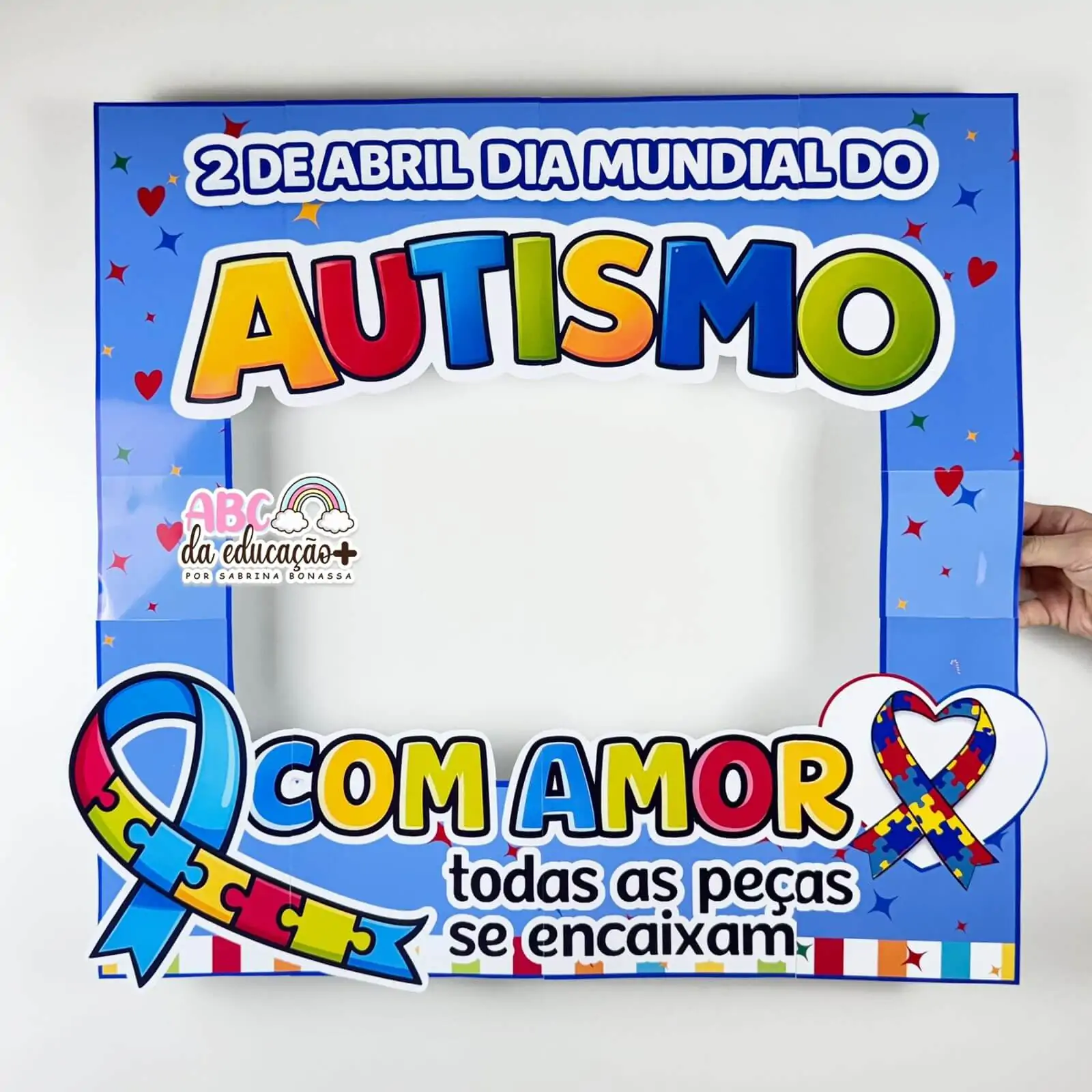 Moldura para Fotos – Dia Mundial do Autismo Quadrada - Imagem 4