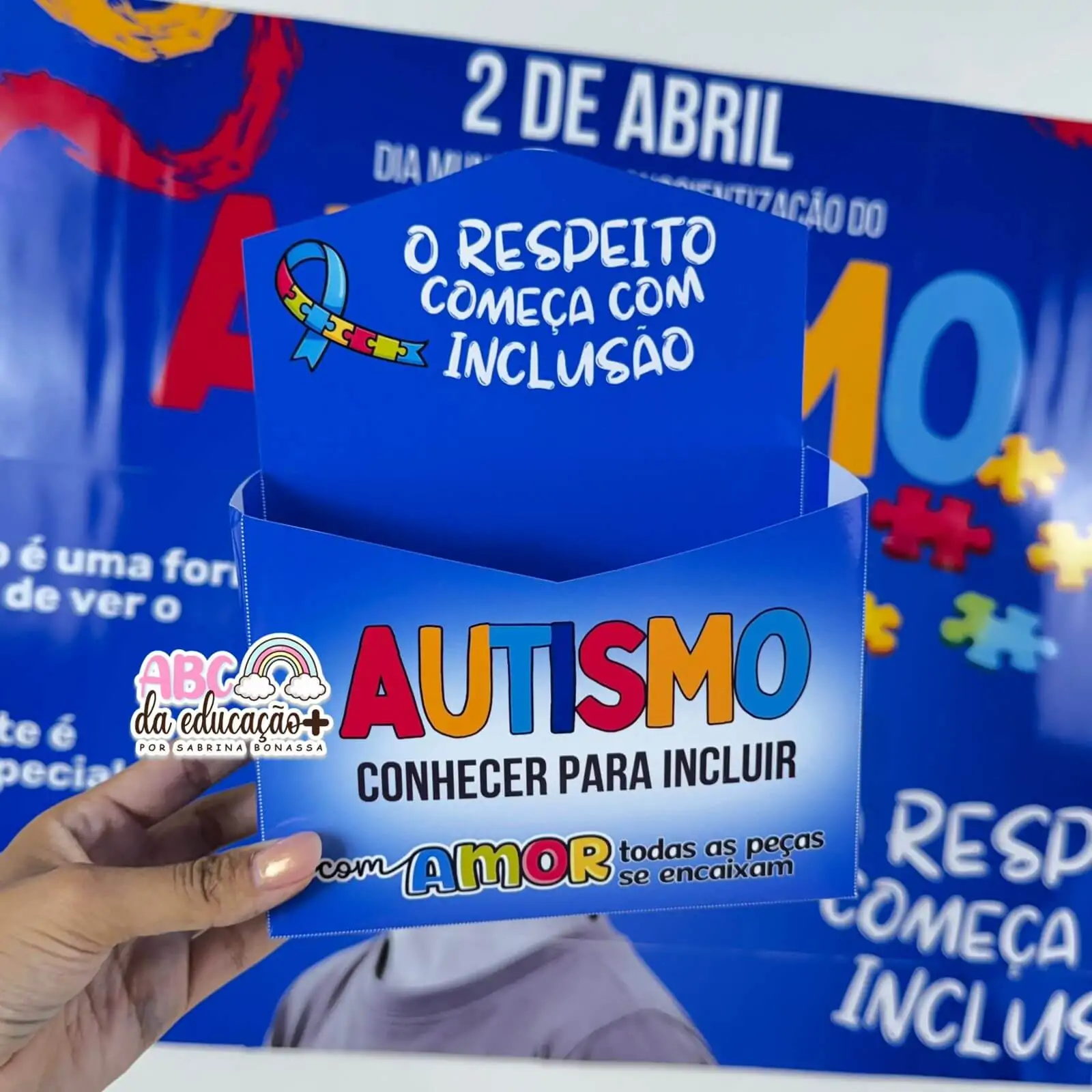 Kit Autismo Completo – Painel + Caixa + Folheto - Imagem 6