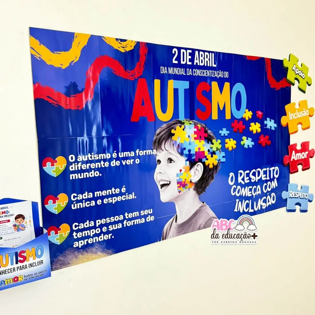Kit Autismo Completo – Painel + Caixa + Folheto