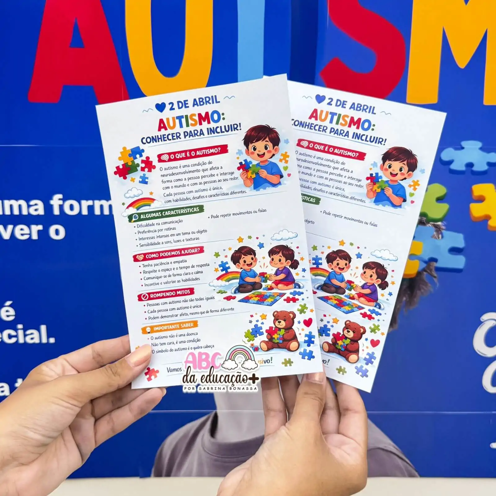 Kit Autismo Completo – Painel + Caixa + Folheto - Imagem 2