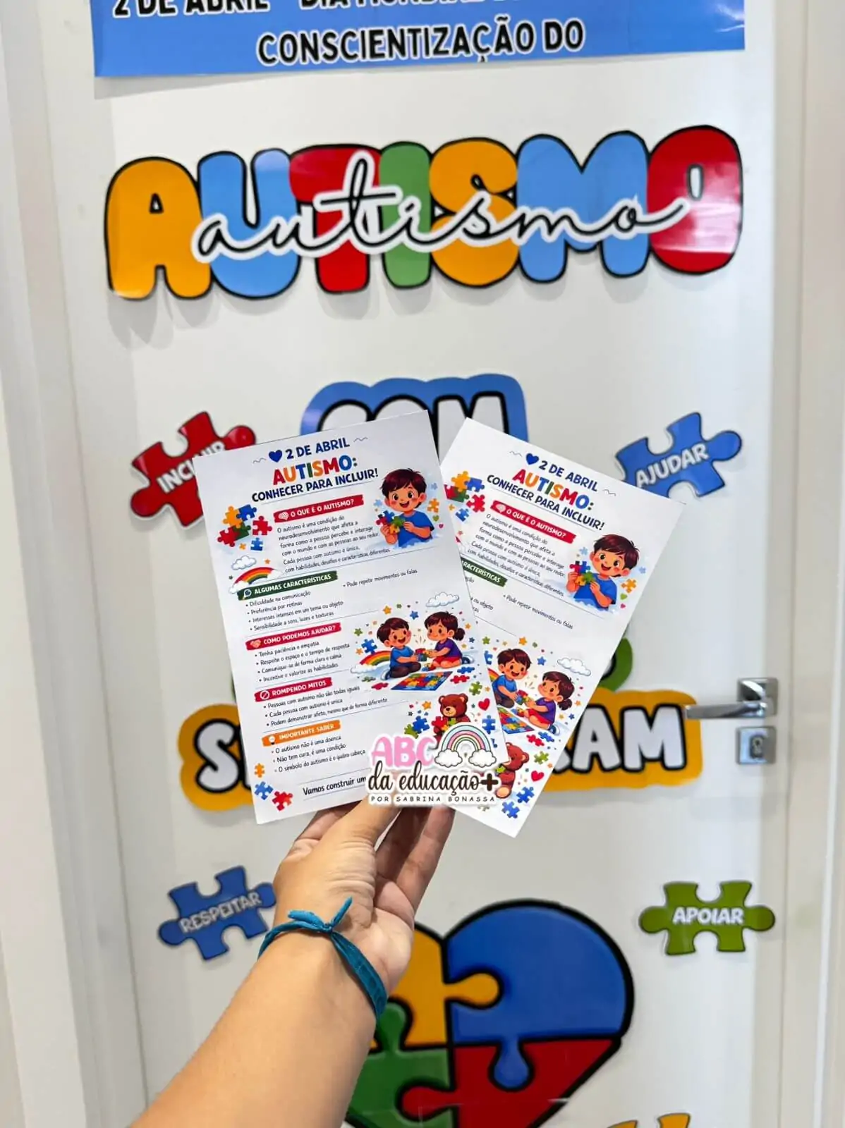 Painel de Porta + Panfleto Informativo Autismo - Imagem 4
