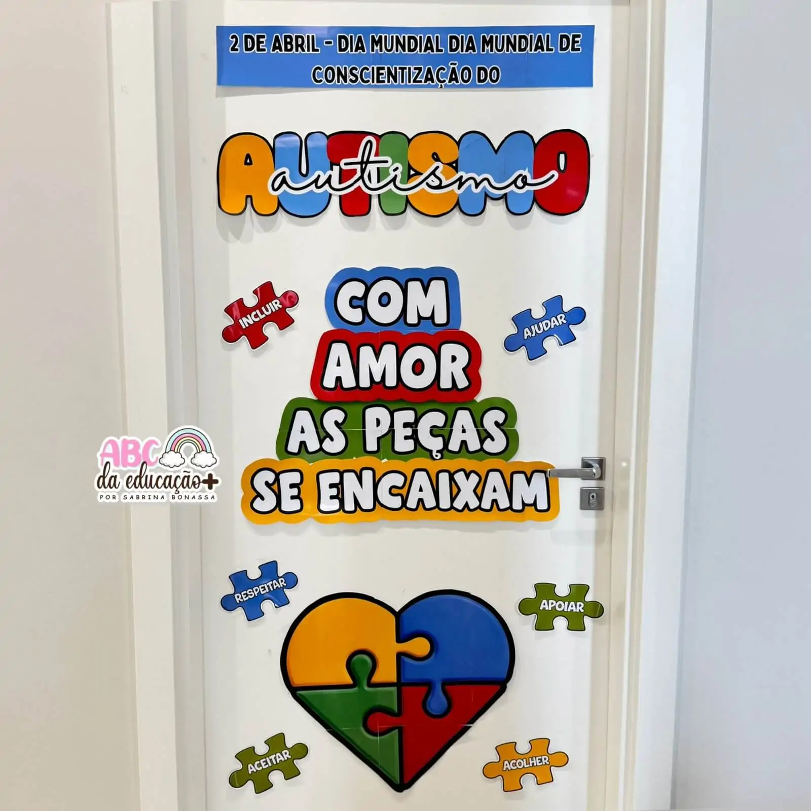 Painel de Porta + Panfleto Informativo Autismo - Imagem 3