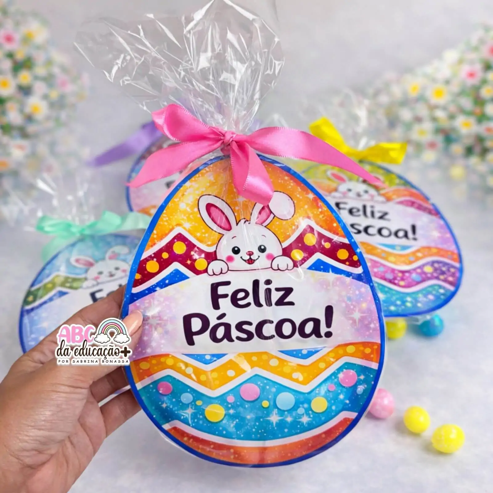 Lembrancinha de Páscoa Ovo Porta Doces - Imagem 4