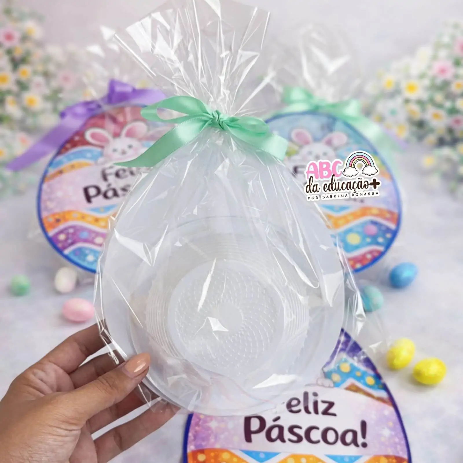 Lembrancinha de Páscoa Ovo Porta Doces - Imagem 2