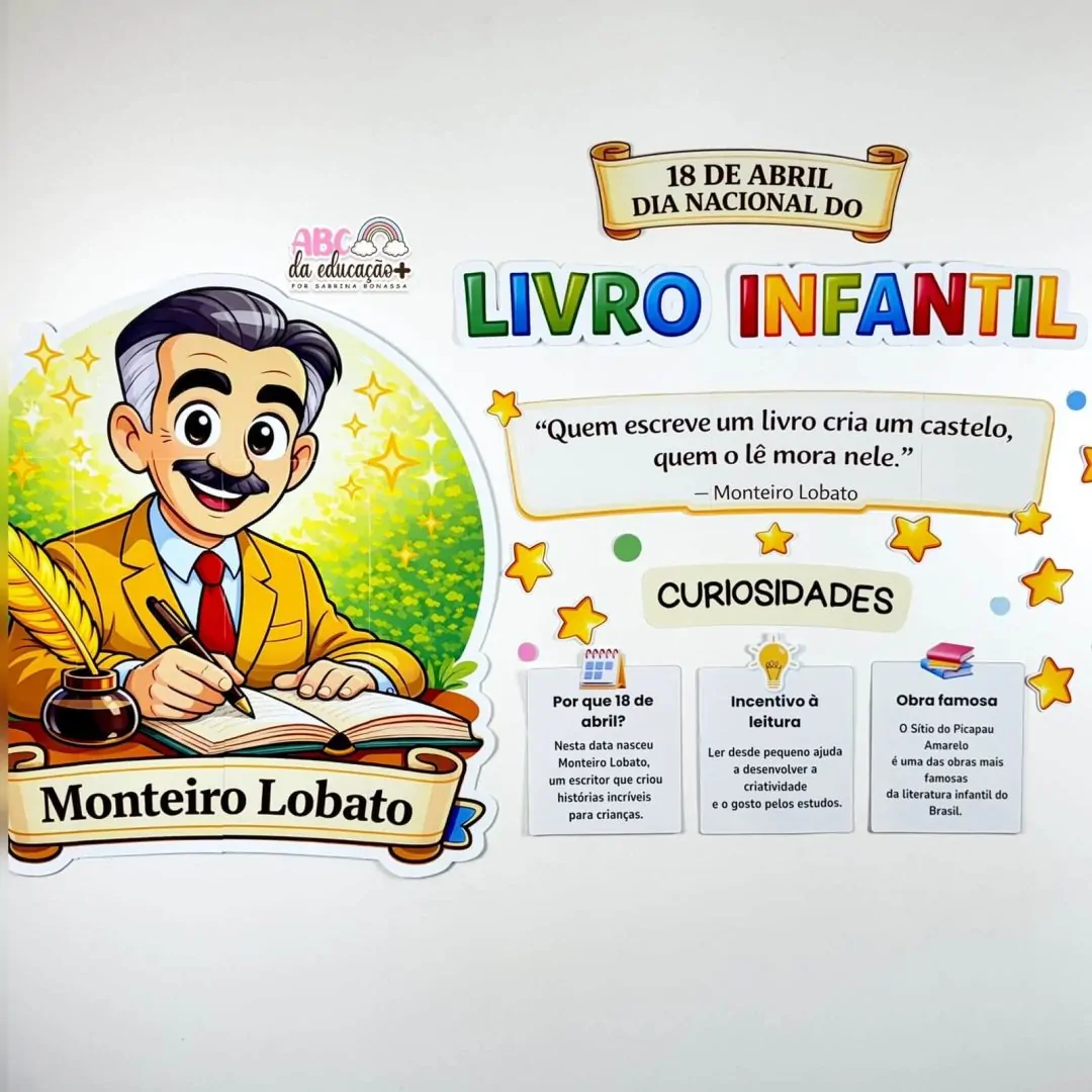 Painel Dia do Livro Infantil: Monteiro Lobato e o incentivo à leitura