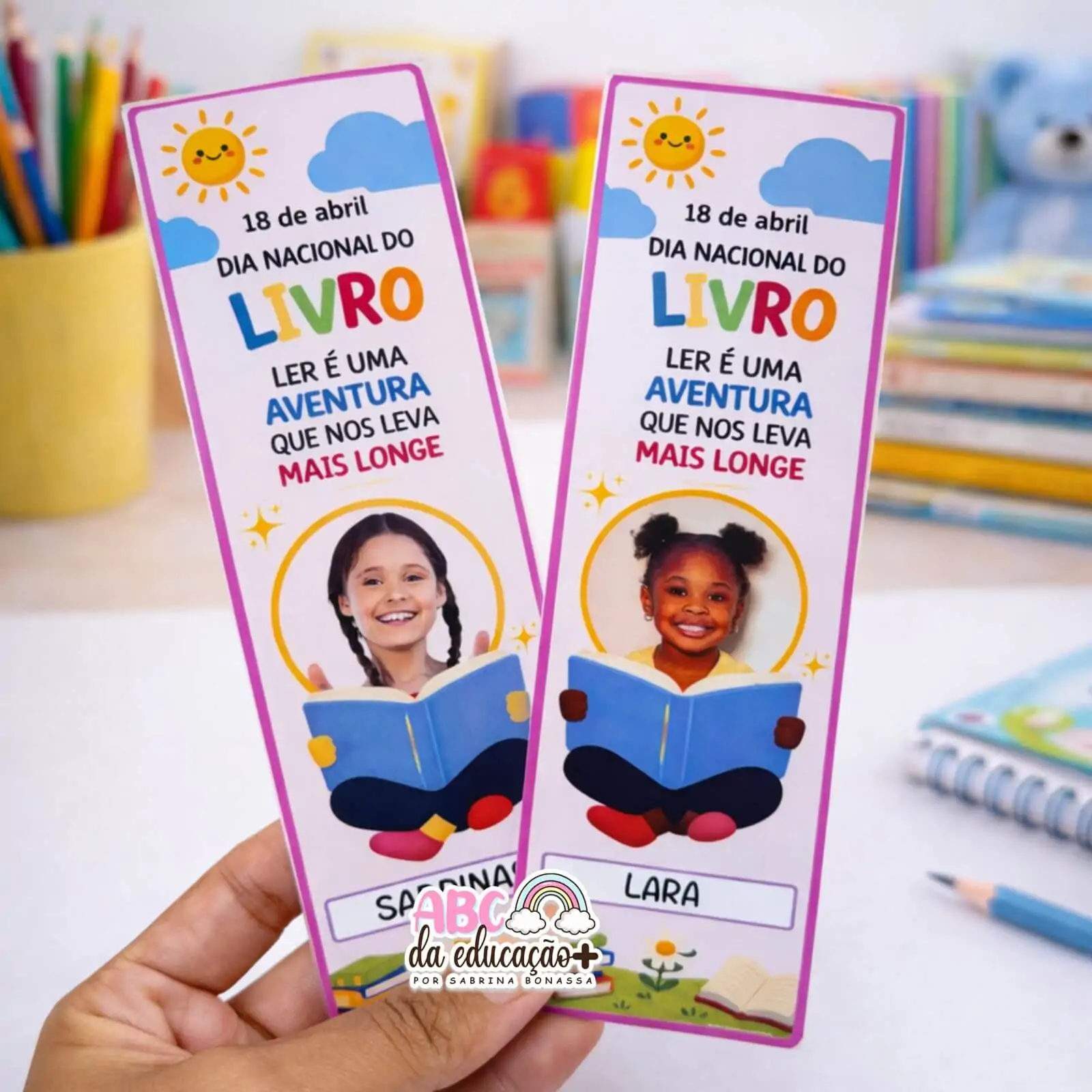 Marcadores Personalizados com Foto – Dia do Livro Infantil - Imagem 5