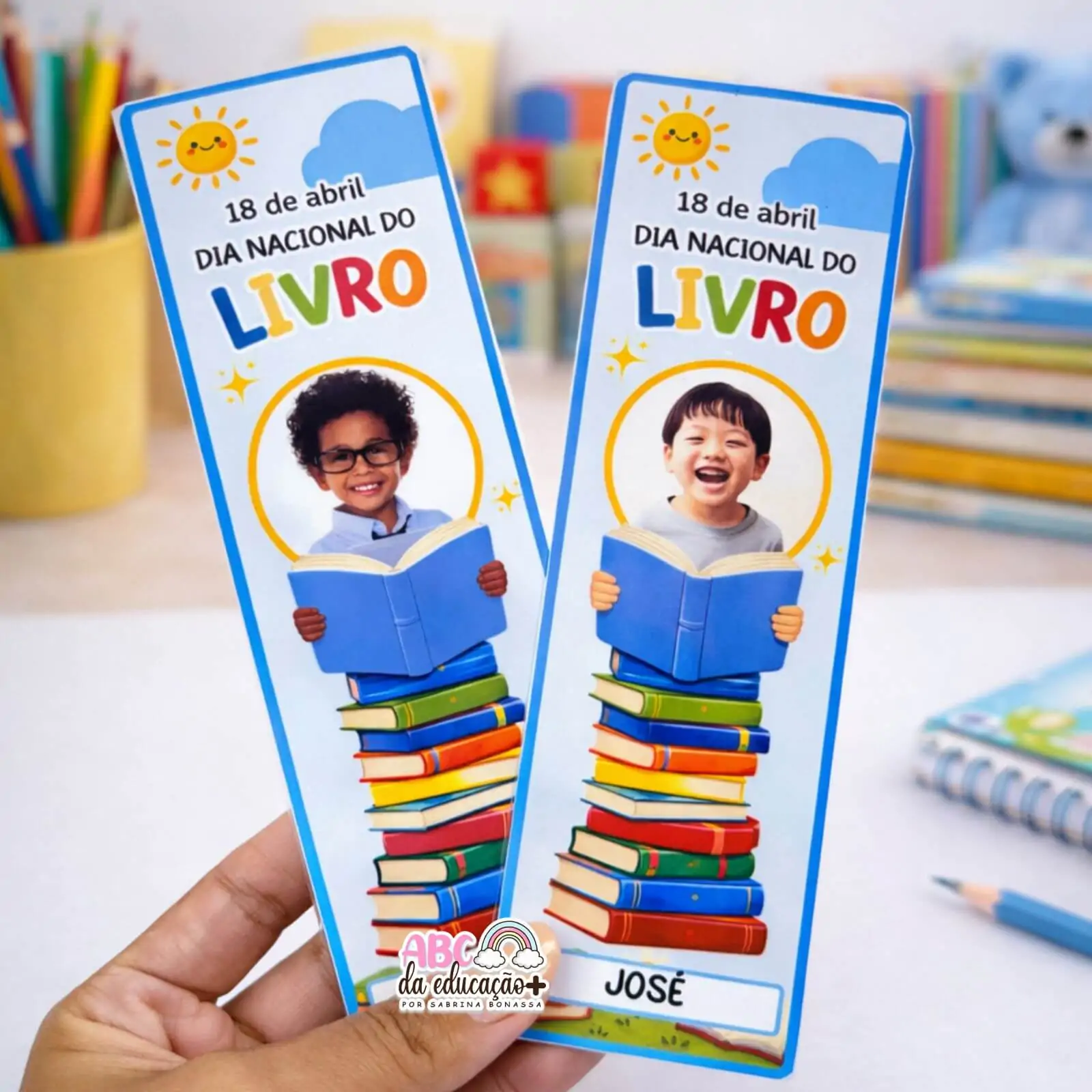 Marcadores Personalizados com Foto – Dia do Livro Infantil - Imagem 4