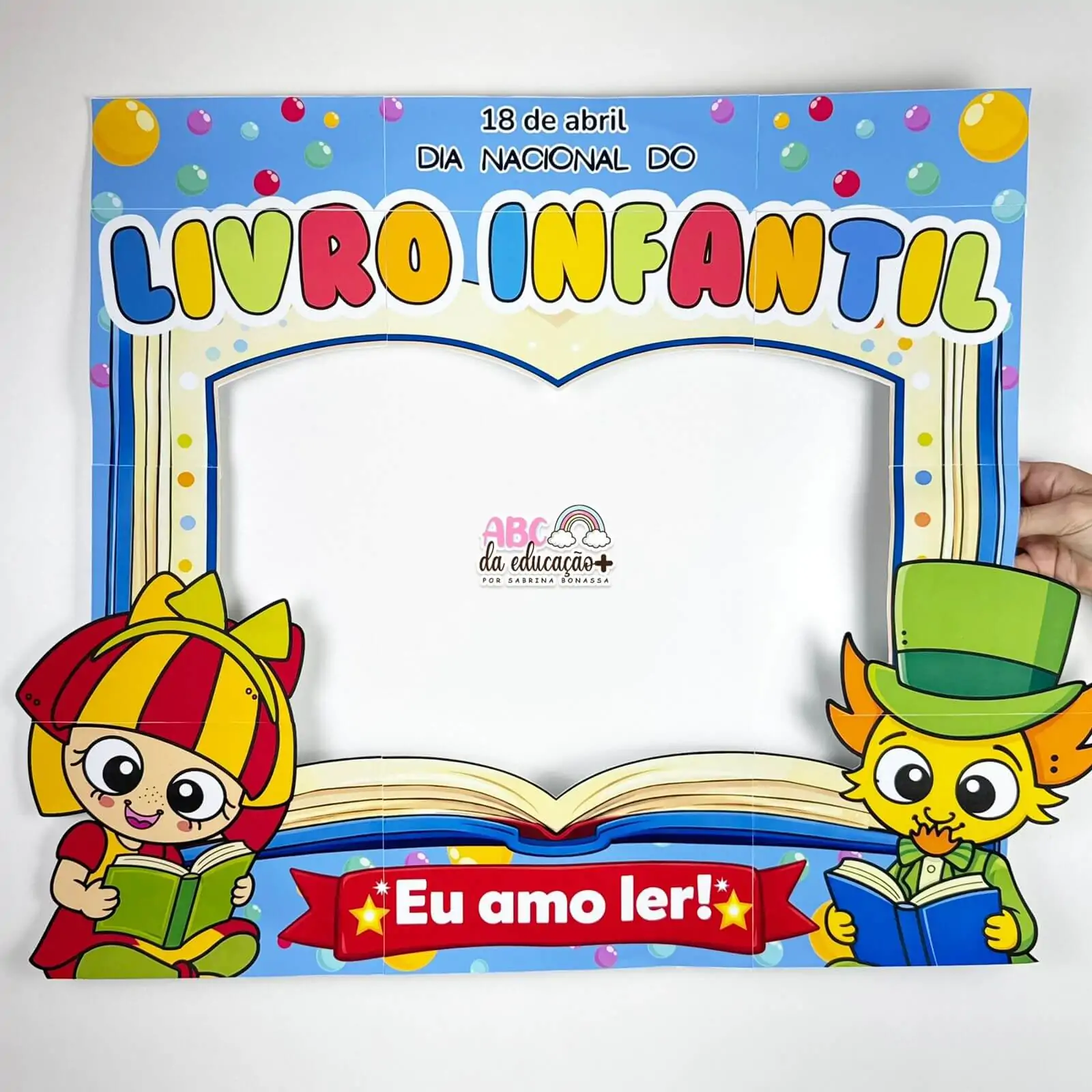 Moldura para Fotos Dia do Livro Infantil - Imagem 4